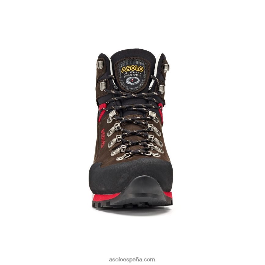 Asolo superior gv hombres H4BXX072 marrón oscuro/rojo