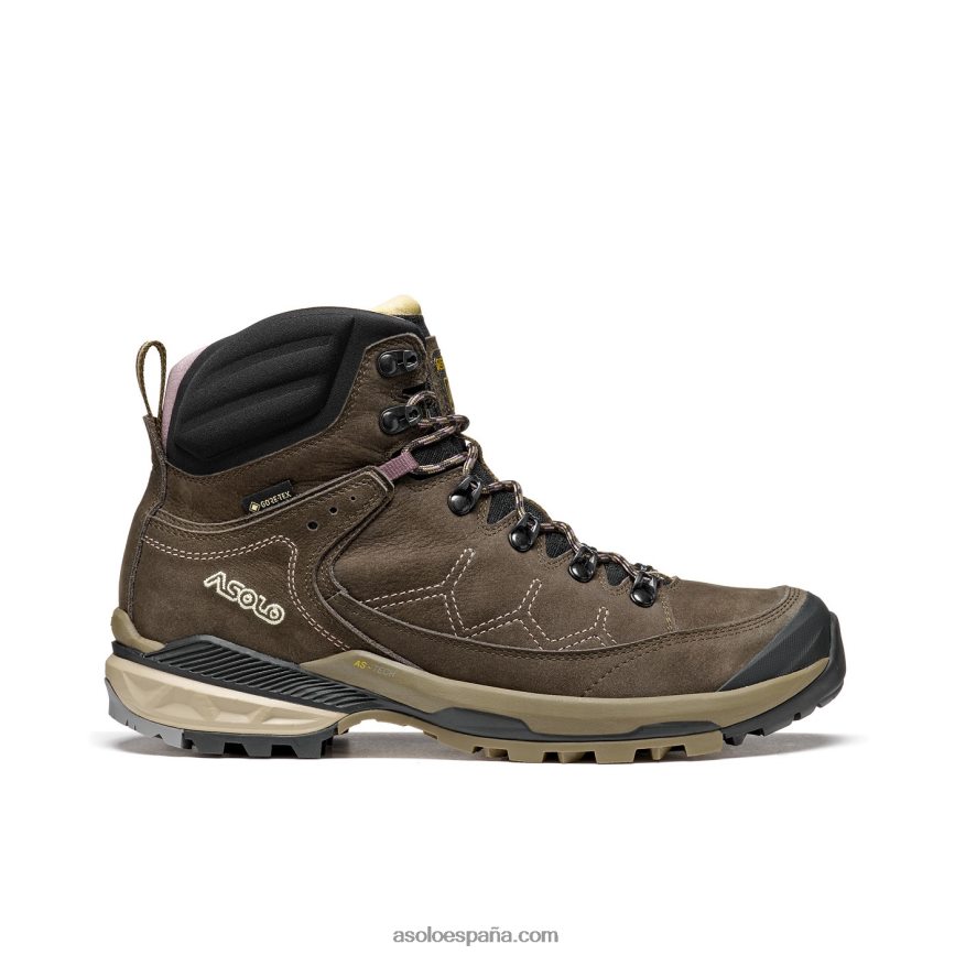 Asolo falcon evo nbk gv mujer H4BXX0140 marrón oscuro/rosa topo