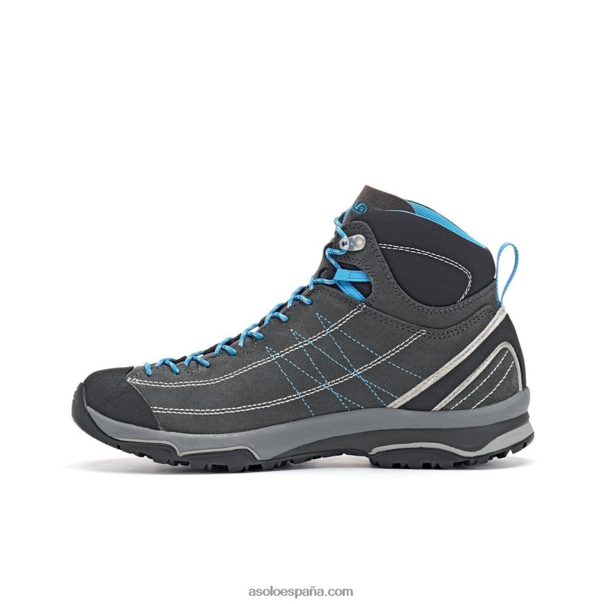 Asolo nucleon mid gv mujeres H4BXX014 grafito/plata/azul cian
