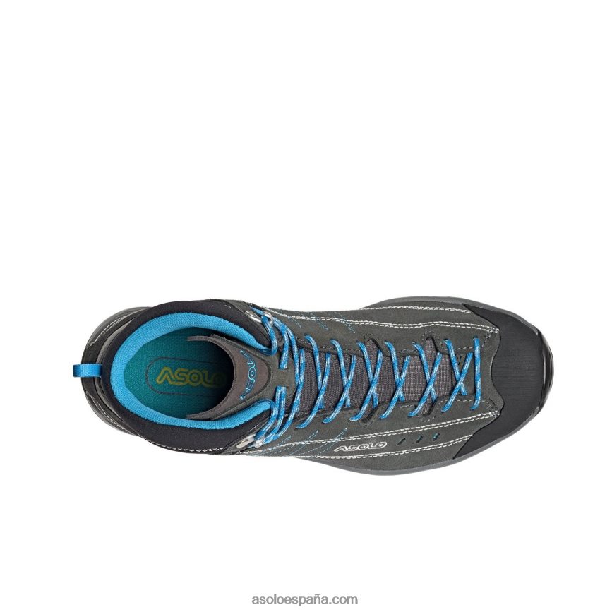 Asolo nucleon mid gv mujeres H4BXX014 grafito/plata/azul cian