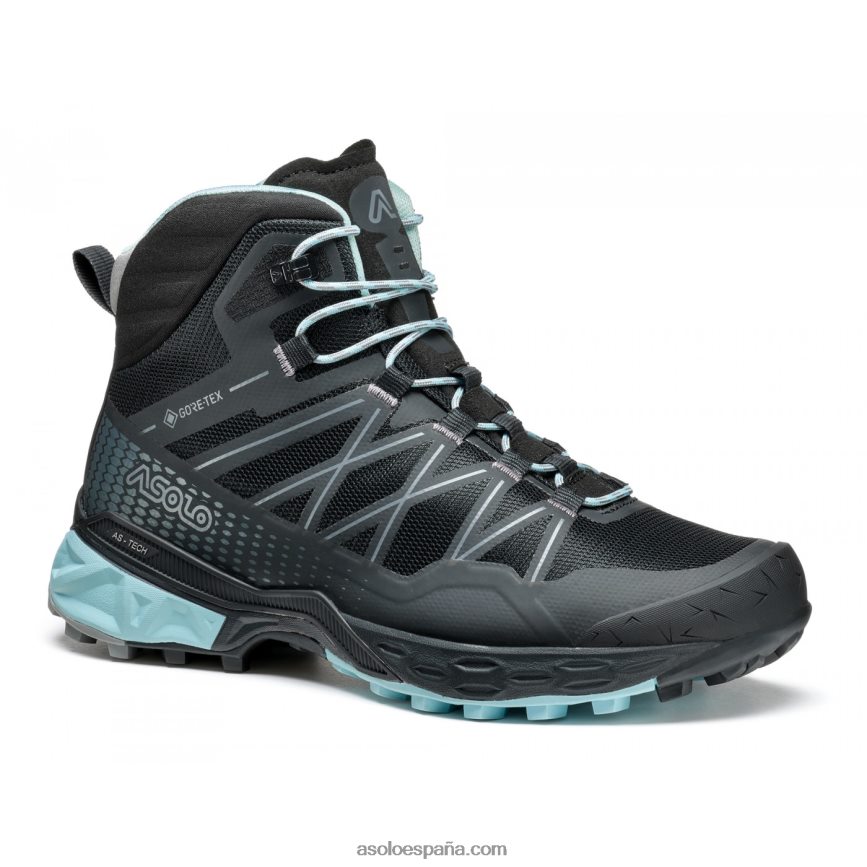 Asolo tahoe mid gtx mujer H4BXX050 negro/celadón